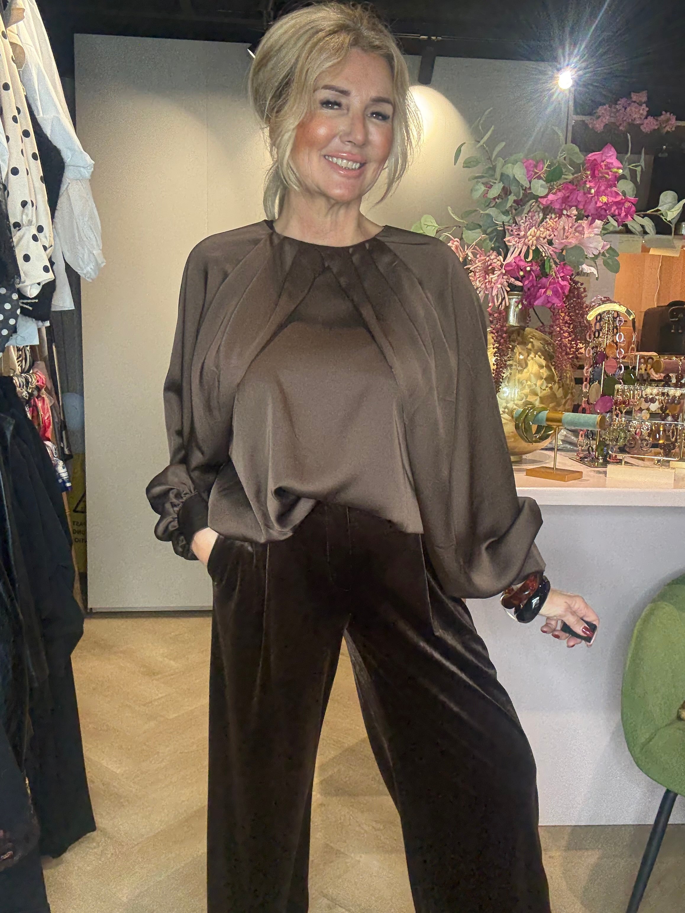 Velvet Straight Broek